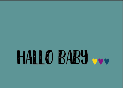 Feste Postkarte zur Geburt, Babyparty oder sonstige Anlässe. Hergestellt in Deutschland.