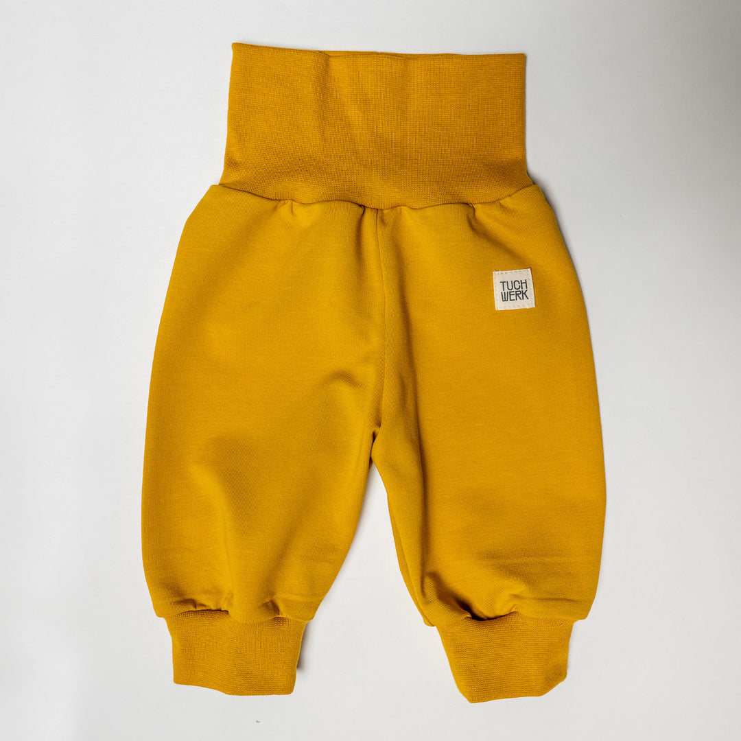 handgemachte Babyhose aus Jersey, Mitwachshose, weiches Bündchen, Baby Kleidung, made in Austria, für Junge oder Mädchen