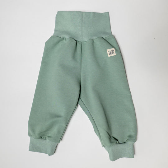 handgemachte Babyhose aus Jersey, Mitwachshose, weiches Bündchen, Baby Kleidung, made in Austria, für Junge oder Mädchen