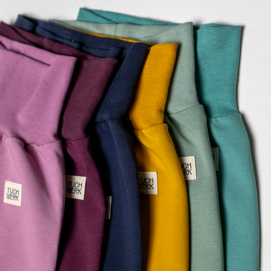 Babyhose aus Jersey, Mitwachshose, weiches Bündchen, Baby Kleidung