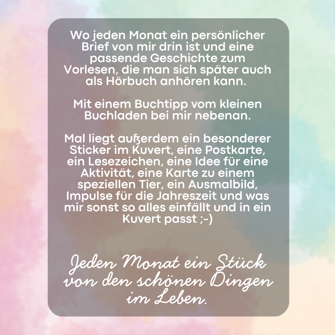 Post für Dich - Briefclub für Kinder Einzelkauf zum Probieren und ideal als Geschenk