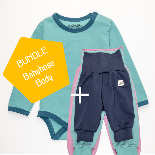 BUNDLE: Baby Body türkis + Baby Hose