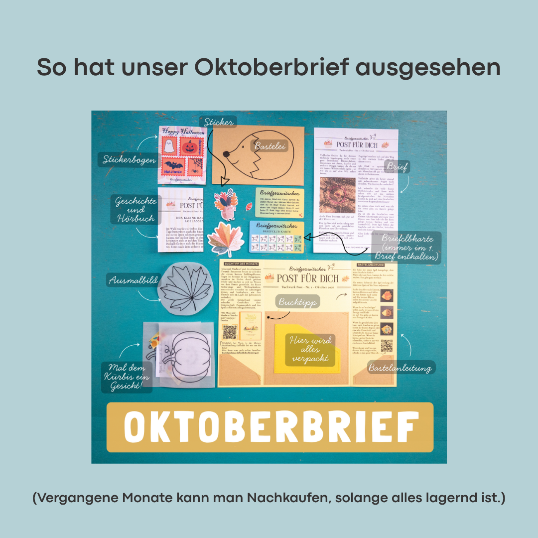 Post für Dich - unser Briefclub für Kinder im Abonnement